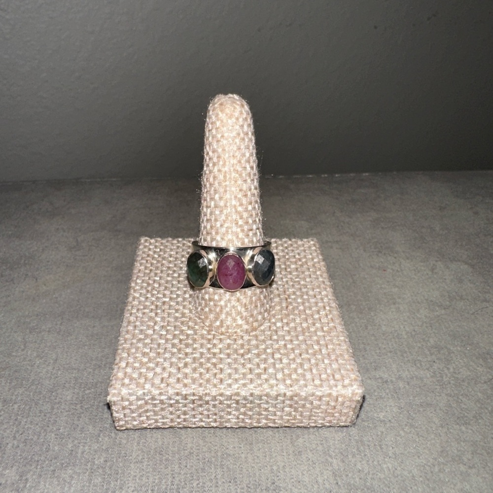3 stone ring in Sterling silver by Jay King - Picture 2 of 11